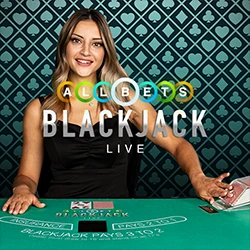 Images of live blackjack tables and real dealers at NorthStar Bets